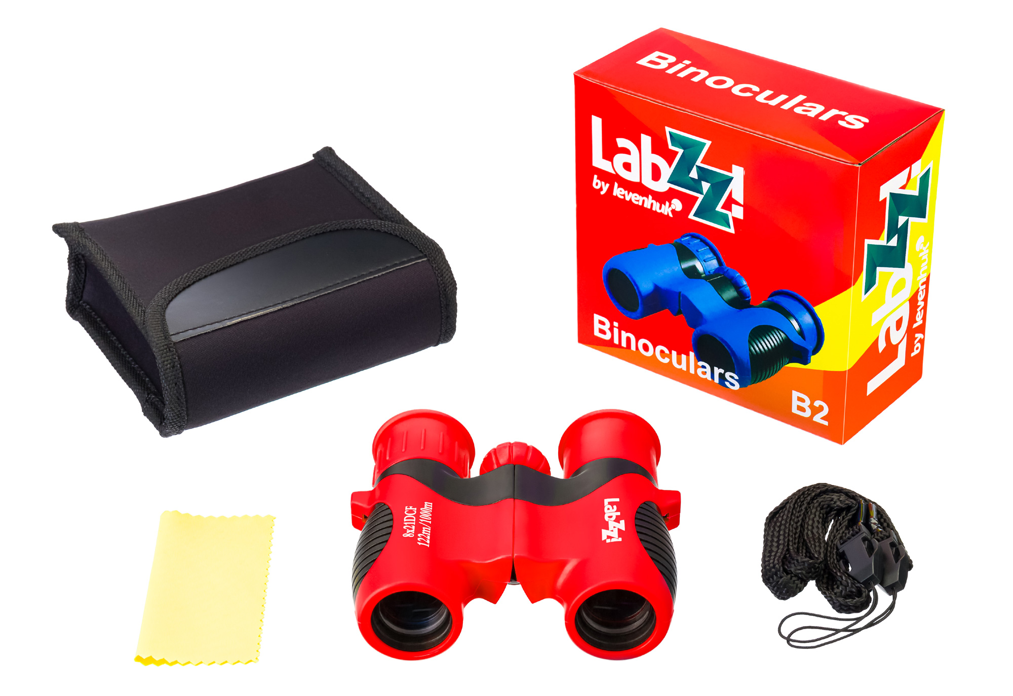 Бинокль Levenhuk LabZZ B2 Red Berry купить в Тюмени | Бинокли