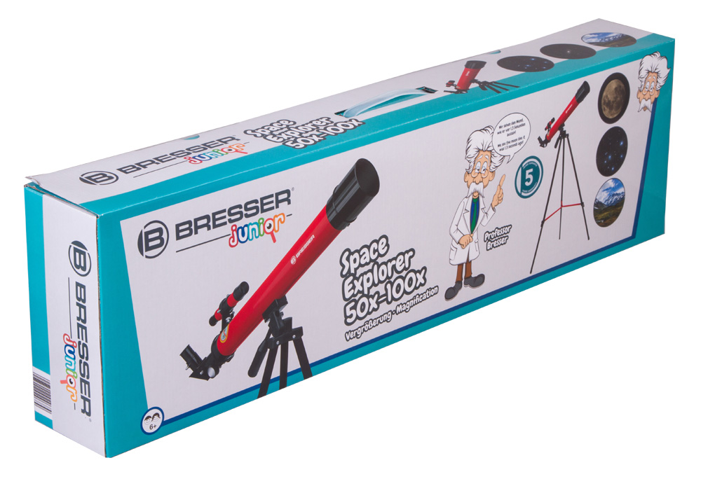 Телескоп Bresser Junior Space Explorer 45/600 AZ, красный купить в Тюмени | Телескопы