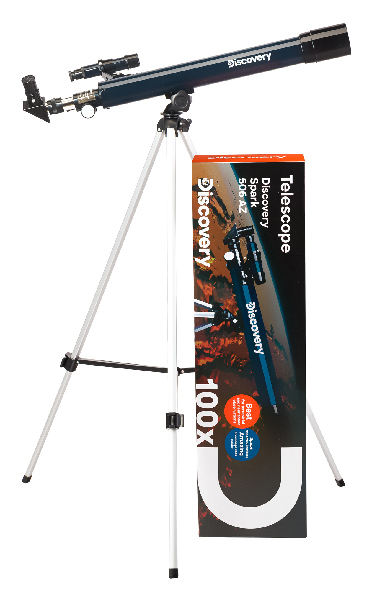 Телескоп Levenhuk Discovery Spark 506 AZ с книгой купить в Тюмени | Телескопы