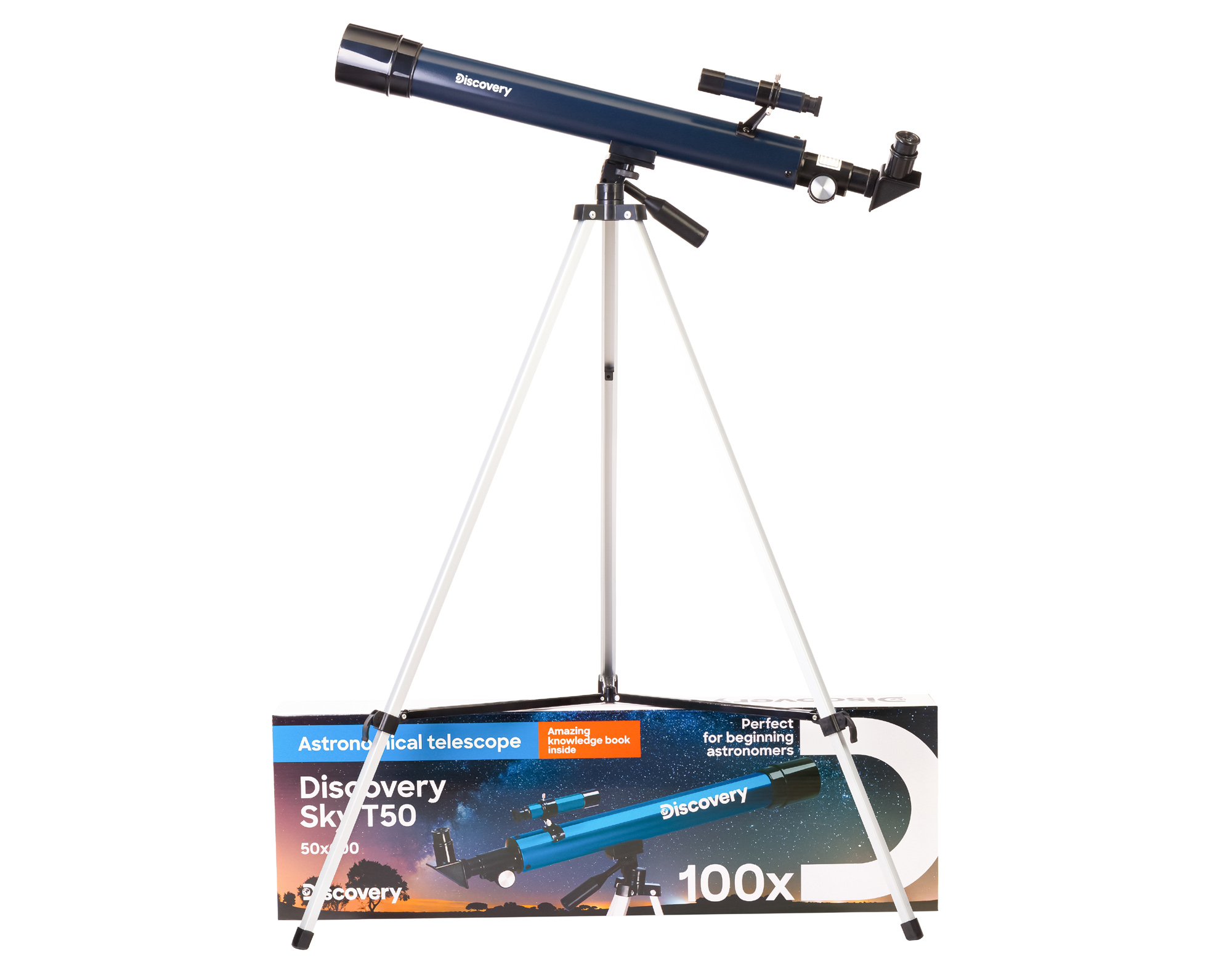 Телескоп Levenhuk Discovery Sky T50 с книгой купить в Тюмени | Телескопы