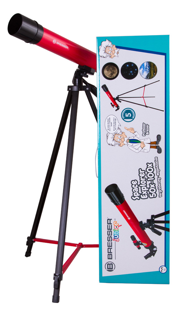 Телескоп Bresser Junior Space Explorer 45/600 AZ, красный купить в Тюмени | Телескопы