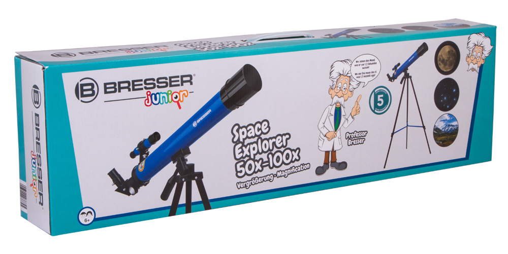 Телескоп Bresser Junior Space Explorer 45/600 AZ, синий купить в Тюмени | Телескопы