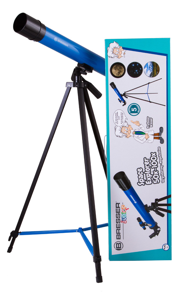 Телескоп Bresser Junior Space Explorer 45/600 AZ, синий купить в Тюмени | Телескопы