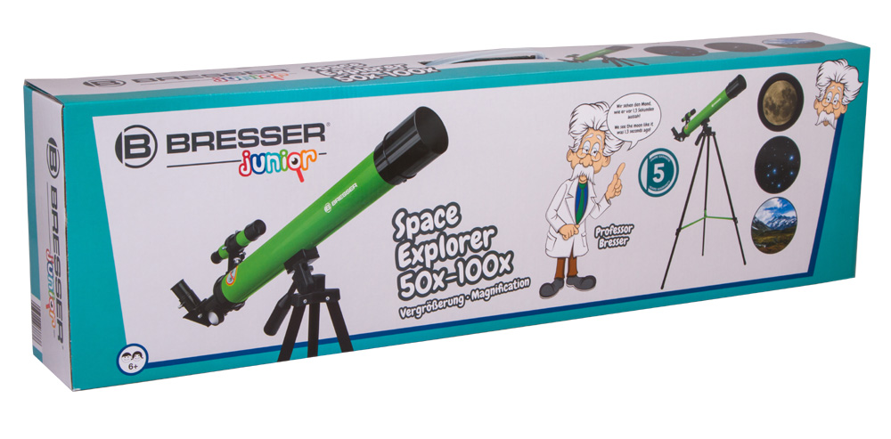 Телескоп Bresser Junior Space Explorer 45/600 AZ, зеленый купить в Тюмени | Телескопы