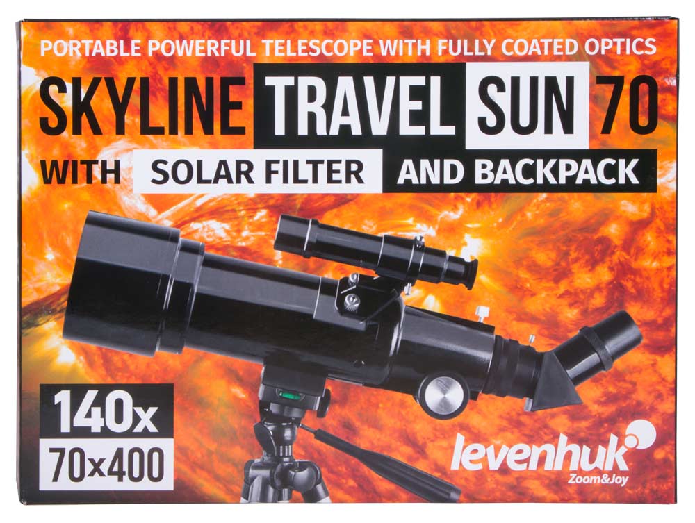 Телескоп Levenhuk Skyline Travel Sun 70 купить в Тюмени | Телескопы