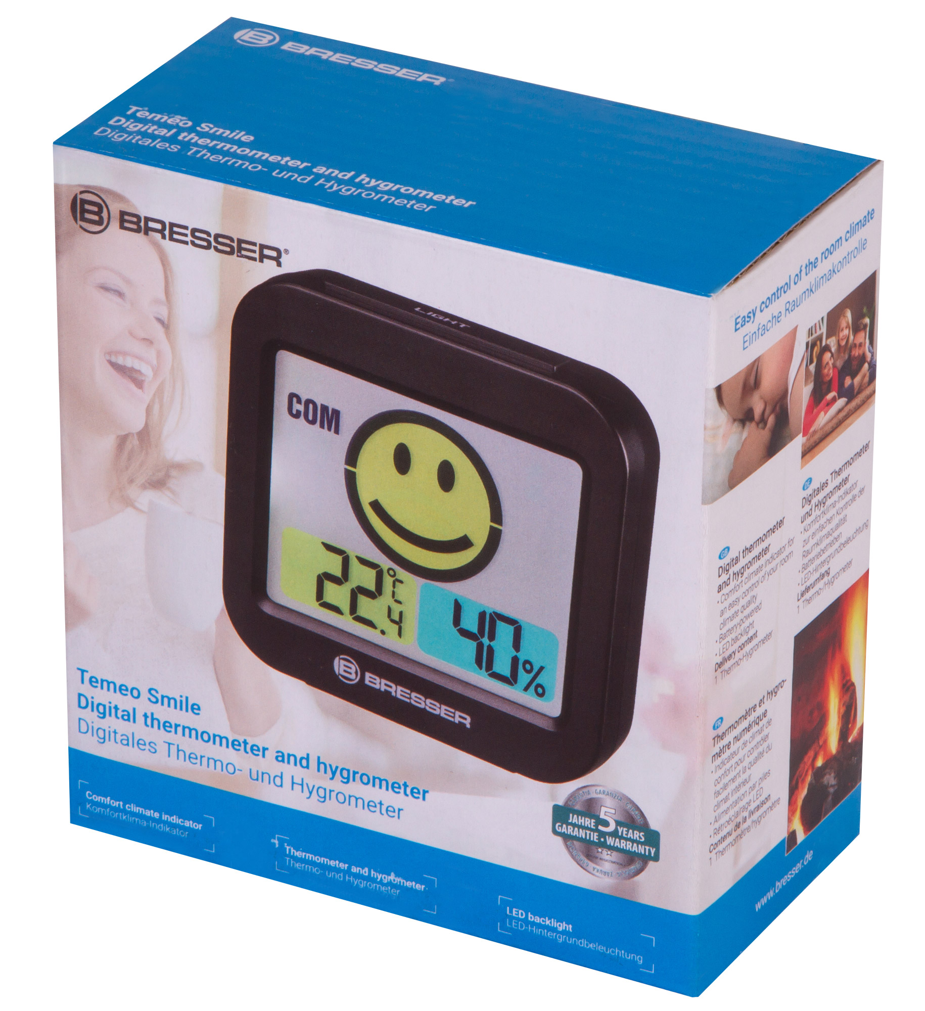 Метеостанция Bresser MyTime Smile, черная купить в Тюмени | Барометры, метеостанции, часы